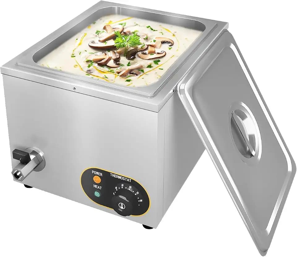 Elektrische Speisenwärmer Bain Marie Gastro 1/2GN-Behältern