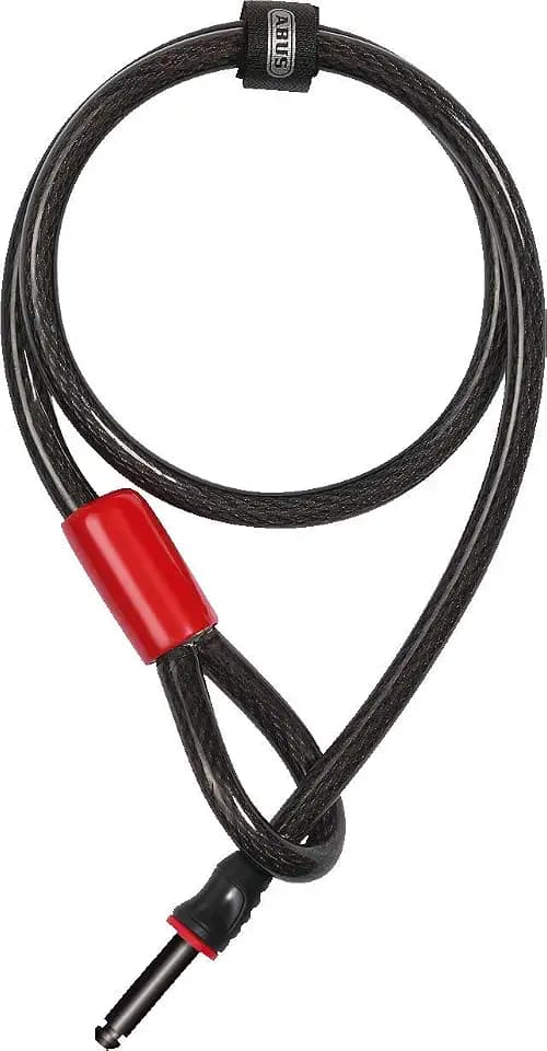 ABUS Rahmenschloss-Einsteckkabel - Adaptor Cable 12/100 - Fahrradschloss mit 100 cm Länge - 12 mm Starkes Stahlkabel, Schwarz