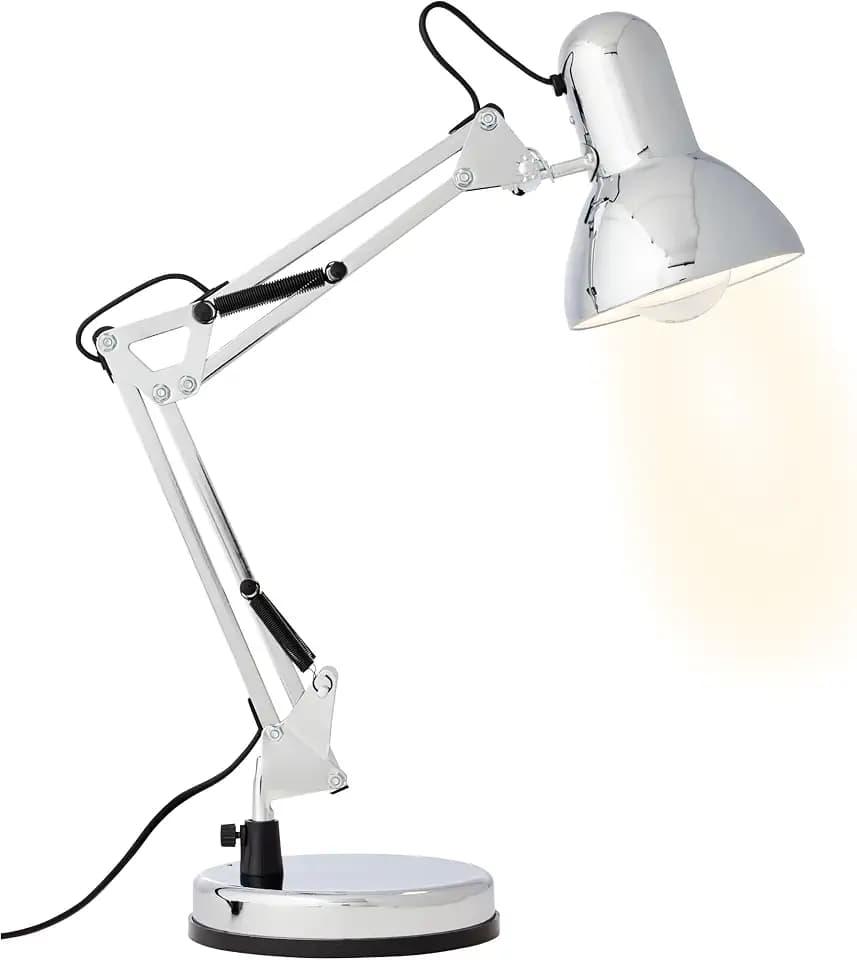 Brilliant Henry Tischlampe chrom, schwenkbar, E27