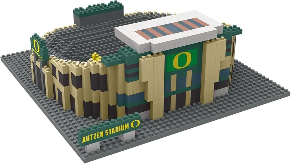 FOCO NCAA Unisex-Adult NCAA College Team Construction Blocks 3D Mini BRXLZ Stadium
