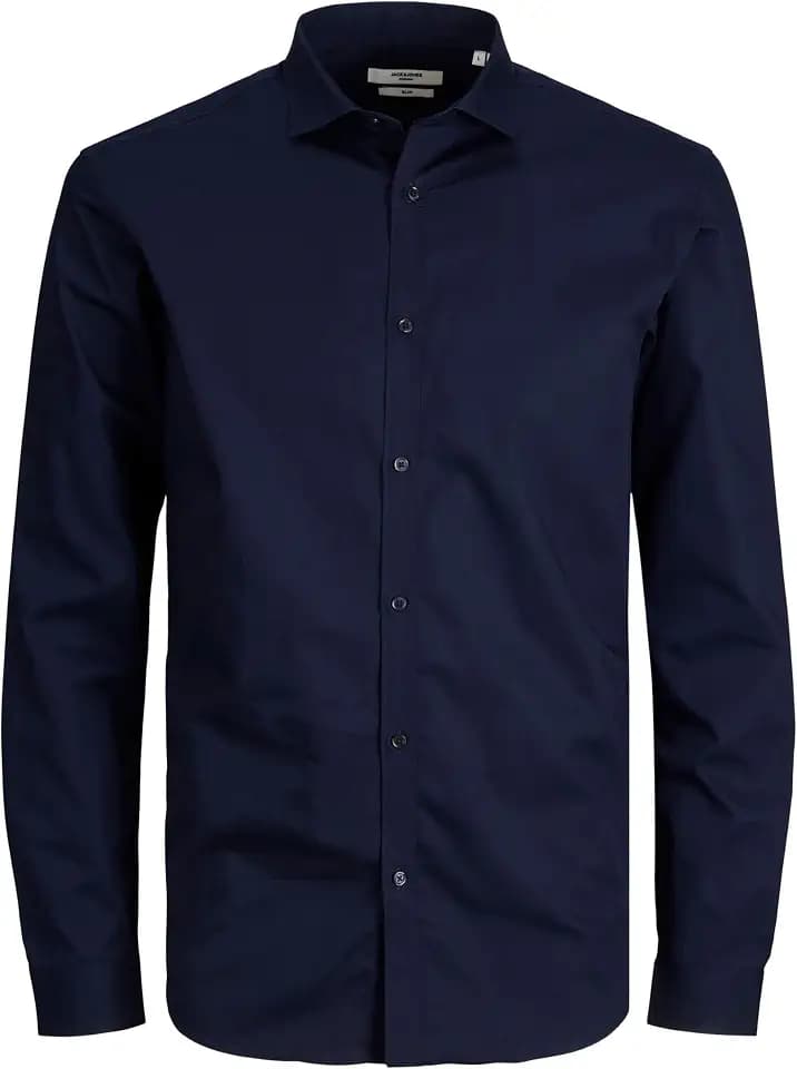 Jack & Jones Herren Jprblacardiff Shirt L/S Noos Langarmshirt (1er Pack)