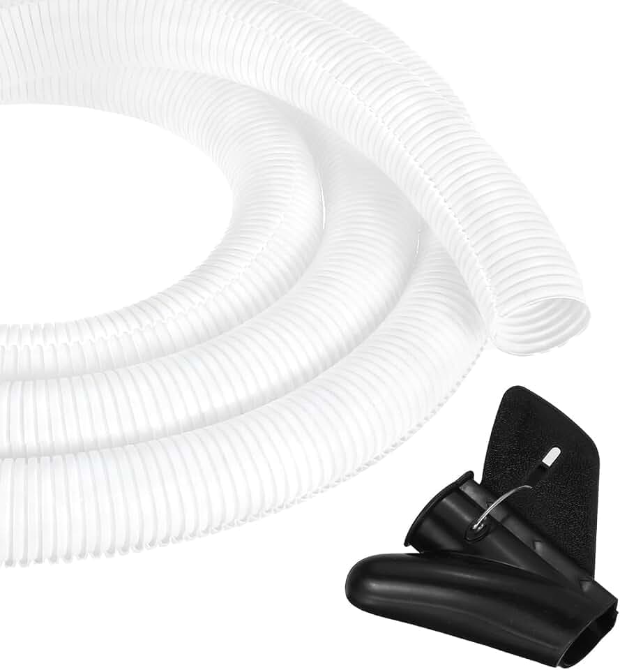MECCANIXITY 1 1/2" 6.6ft Split Wire Loom Tubing w/Installation Tool White