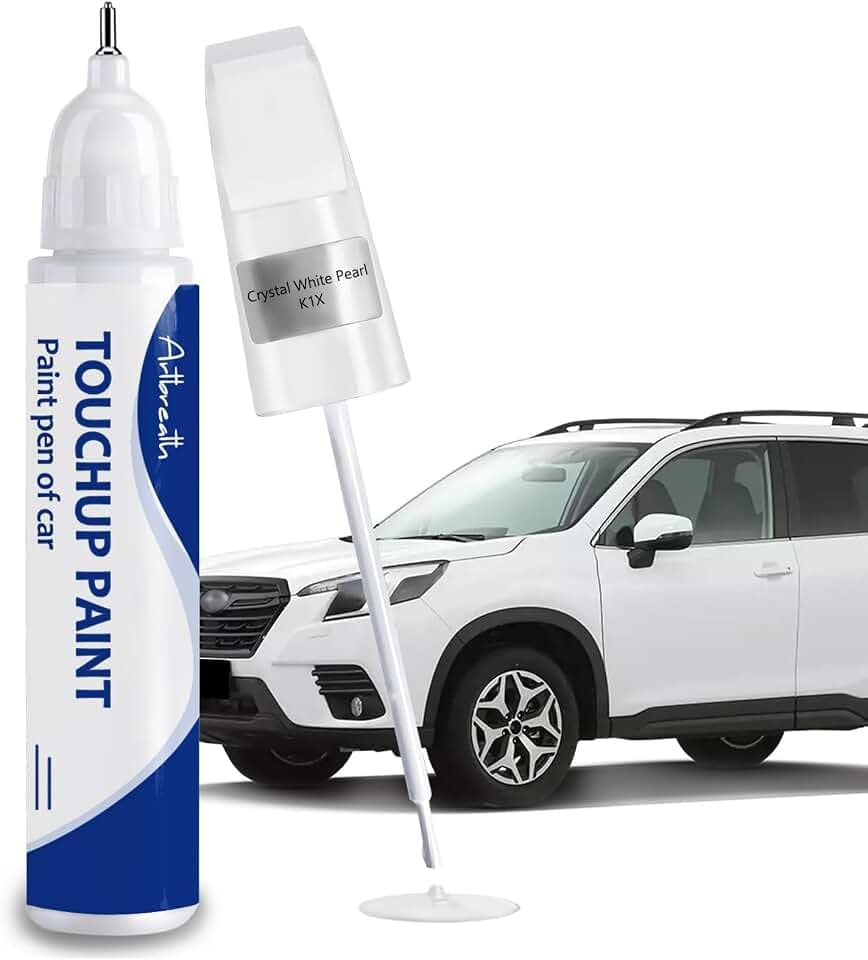 Crystal White Pearl K1X Touch Up Paint for Subaru OEM Color Match