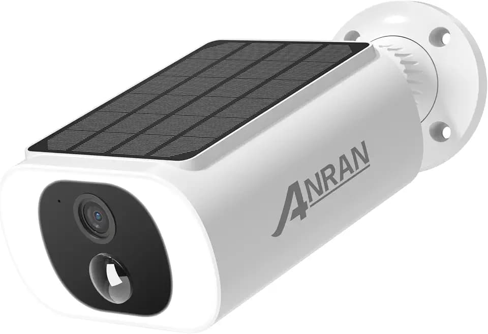 ANRAN 2K Solar Security Cameras Wireless Outdoor with Built-in Solar Panel