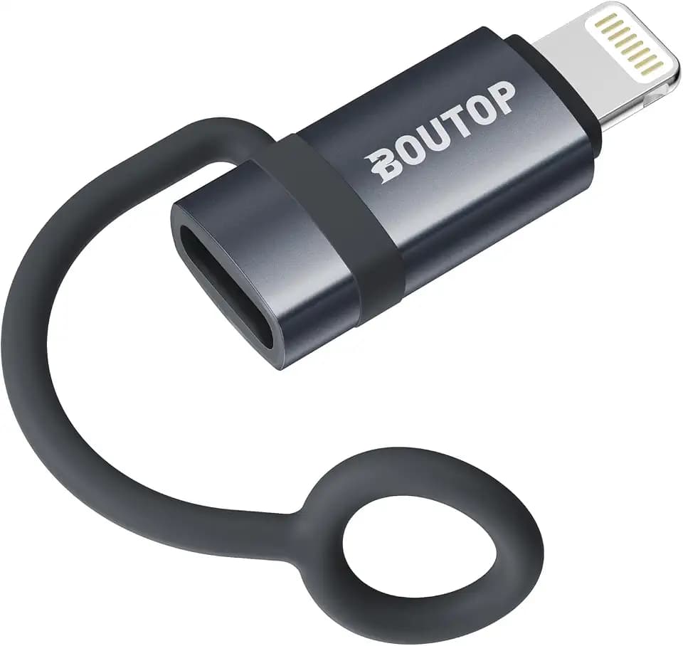 BOUTOP 1 Stück 36W USB-C auf Lightning Adapter [MFi Zertifiziert]