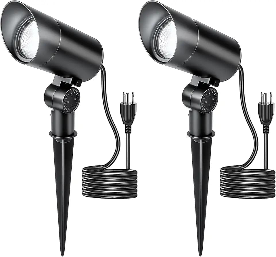 HIBOITEC 2 Pack 30W Outdoor LED Spotlight 120V 3000LM 5000K Spot Lights