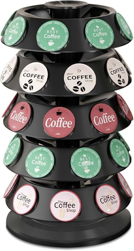 CEHNCEH K Cup Holder, Coffee Pods Holder with 40 K-Cup Pods New Model Black