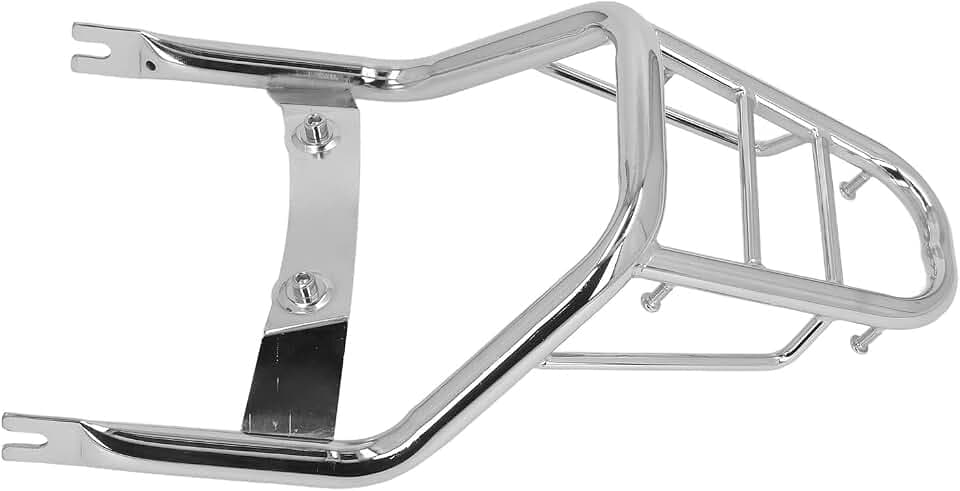 Aramox Heckgepäckträger, Heckgepäckträger aus Karbonstahl, Verchromt, Ersatz für Monkey 125 2018-2022 Motorrad Heckständer, Motorrad-Hecklagerträger