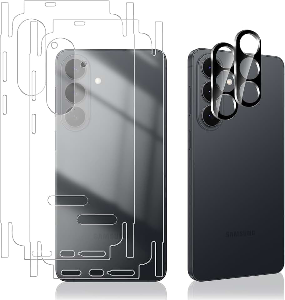 ] Back Screen Protector for Samsung Galaxy S26, [2+2] HD Back Soft TPU Flim + 9H Hardness Camera Lens Flim, Full Coverage, Scratch Resistant, TPU Rear Protector for Galaxy S26
