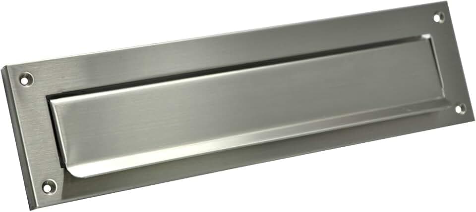 Einwurfklappe Briefeinwurf Briefklappe 100% Edelstahl 310x80