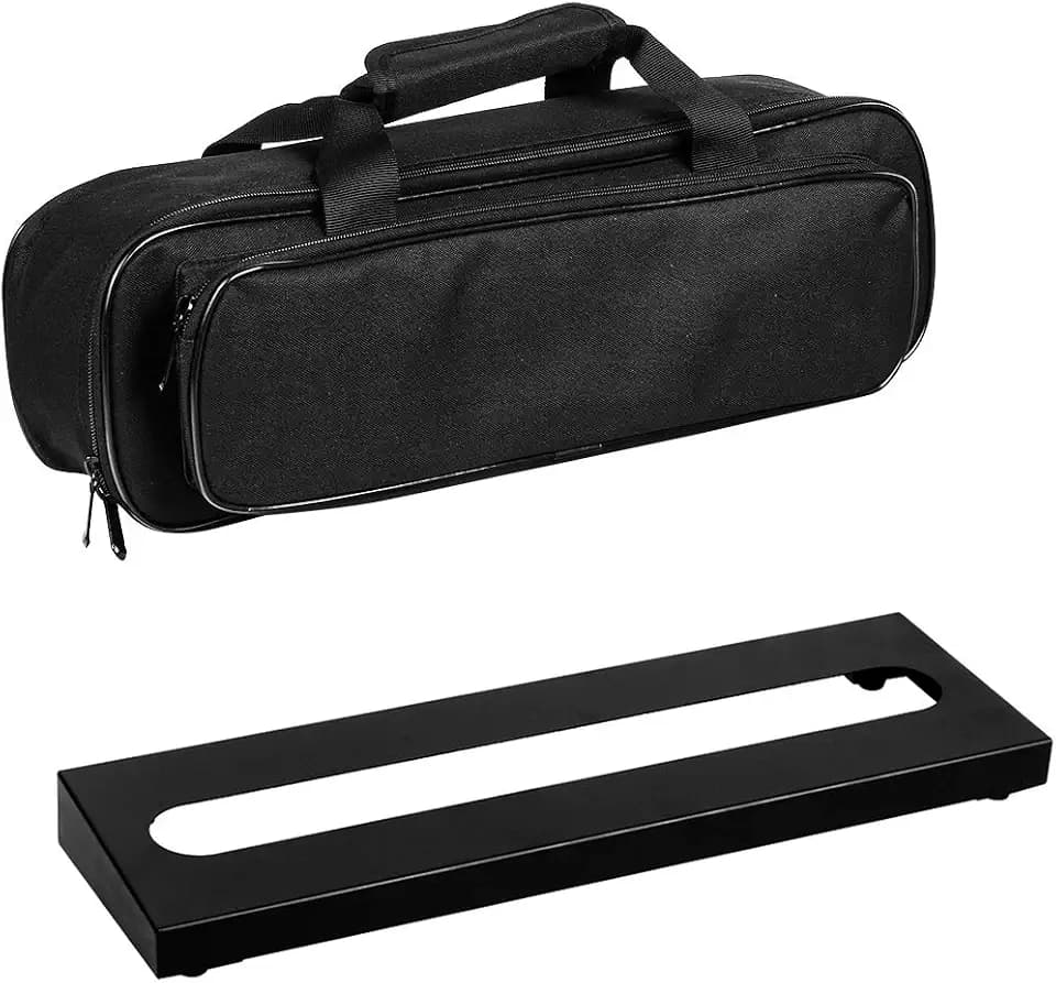 GOKKO Small Guitar Pedal Board with Carry Bag 15.7" x 4.9"