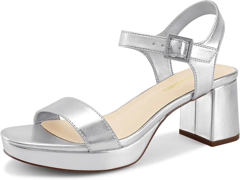 DREAM PAIRS Women's Platform Block Chunky Heels Sandals