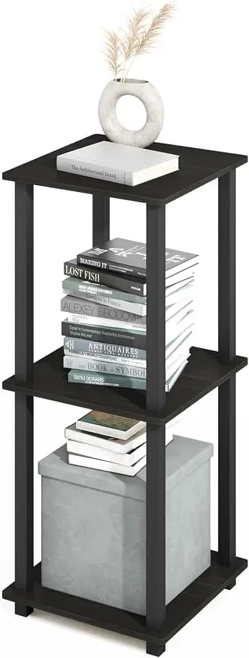 Furinno Turn-N-Tube 2-Pack Toolless 2-Tier Book Shelf, Espresso