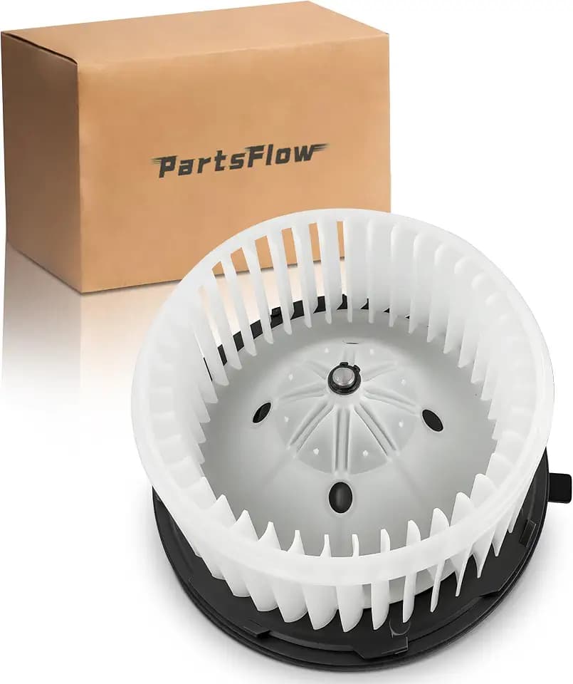 PartsFlow 700164 A/C Heater Blower Motor W/Fan Cage For 2007 2008 2009 2010 2011 2012 2013 GMC Sierra 2500 HD Sierra 3500 Yukon Hummer H2 4.3L 4.8L 5.3L 5.7L 6.0L 6.2L 6.6L 20760618 22741027