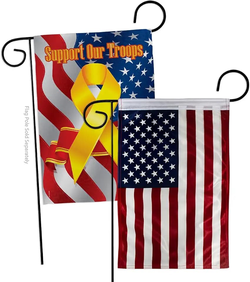 Support Our Troops American Flags For Outside House Wall Home Decor Independence Day Cemetery Decoration For Grave Memorial Yard Sign 4th Of July Poster 911 Canvas US Flag USA Poster Gifts