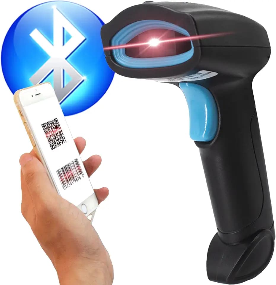 Book Scanner for Personal Library, Bluetooth QR Code, w/o Stand