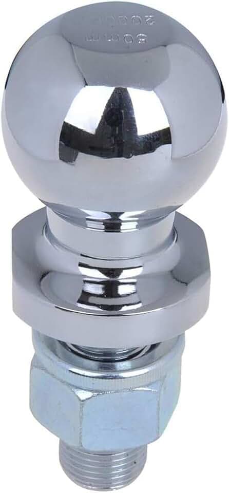 Anhängerkupplungskugel 50mm 2t Kugelkopfbolzen gerade Ackerschiene
