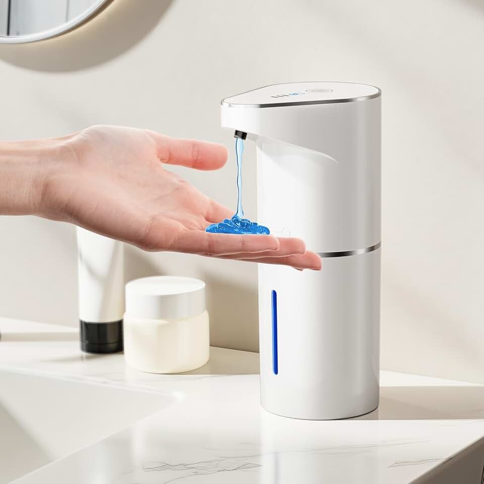 Fantictas Seifenspender Automatischer, Sensor, Wandmontage, 350 ml, Weiß