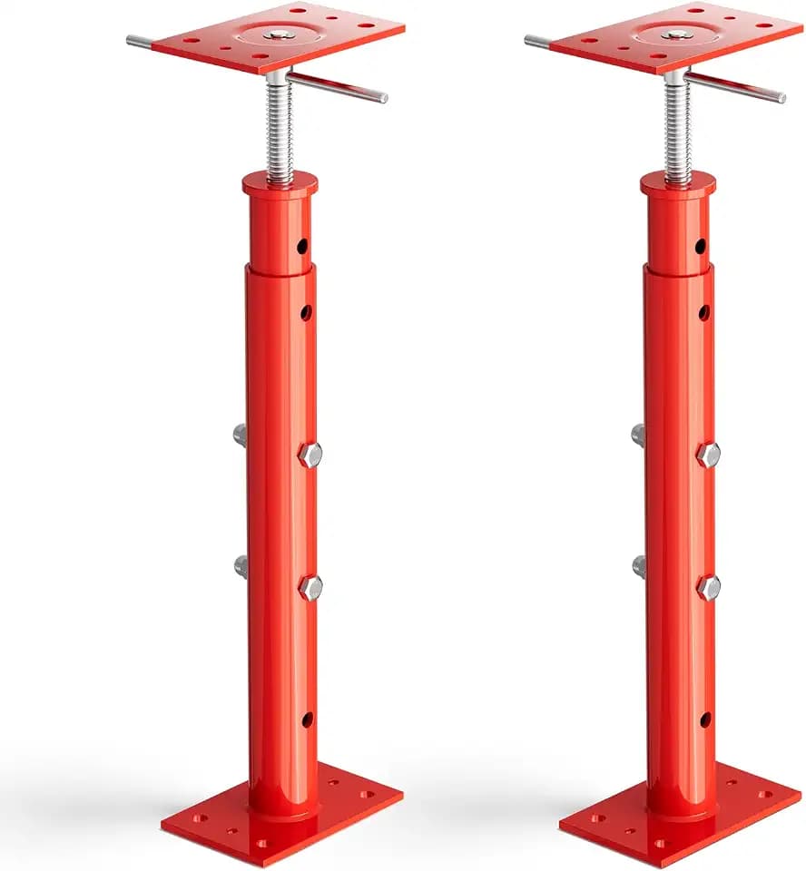 House Jacks for Leveling, 2 Pack House Floor Jack 19-36 Inch Adjustable Jack Post, 11023 lbs Heavy Duty House Jacks for Basement, Crawl Space, Foundation, Floor Joists, Porch & Roof Beam Support