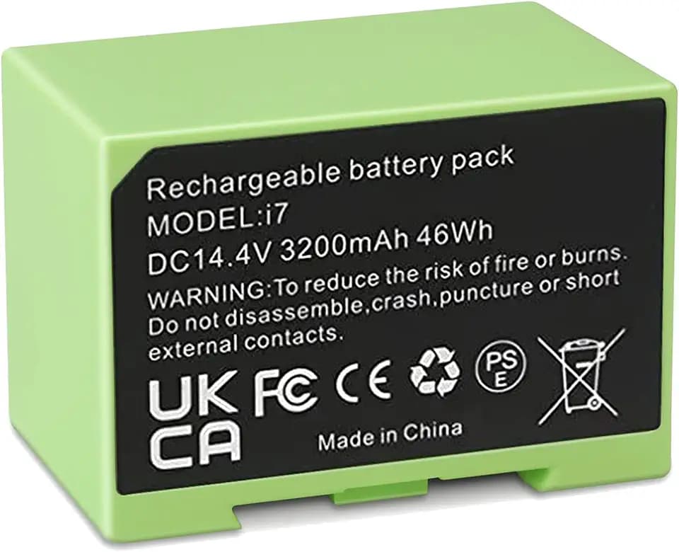 SLODA i7 i3 i4 Ersatz Akku für iRobot Roomba e und i Serie i7 i7+ i3 i3+ i4 i4+ 4624864 ABL-D1 Staubsauger [3200mAh 14.4V]