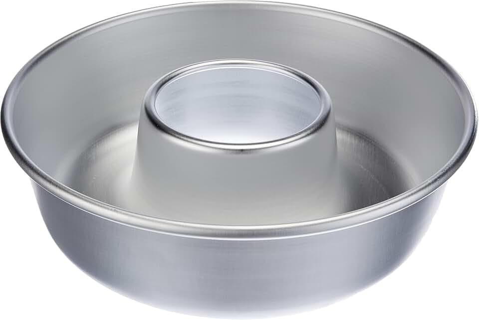 Pentole Agnelli COAL3726 Donutform mit Rohr, aus Aluminium, Silber, 26 cm