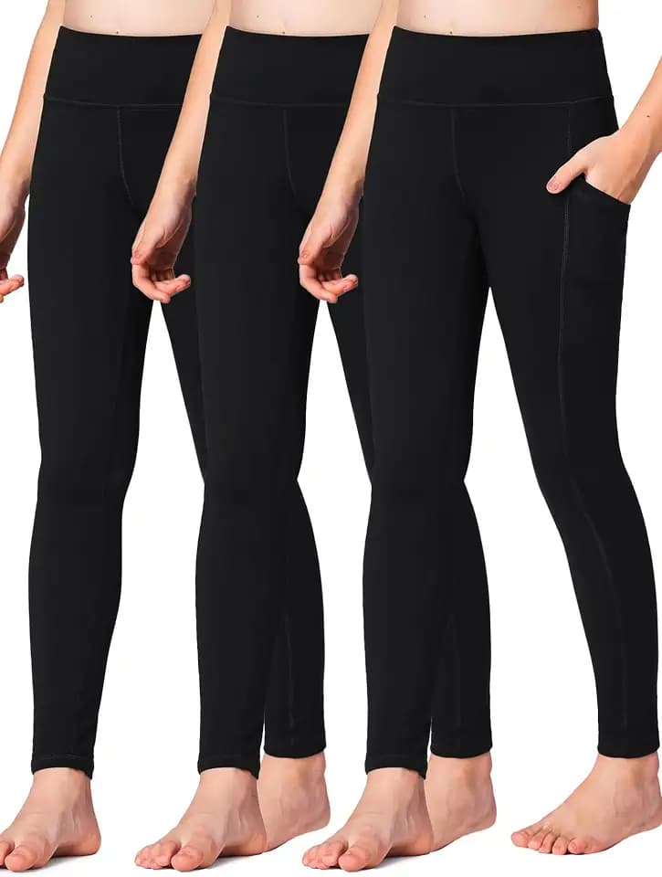 Stelle Girls Leggings with Pockets Kids Dance Yoga Running Athletic Pants