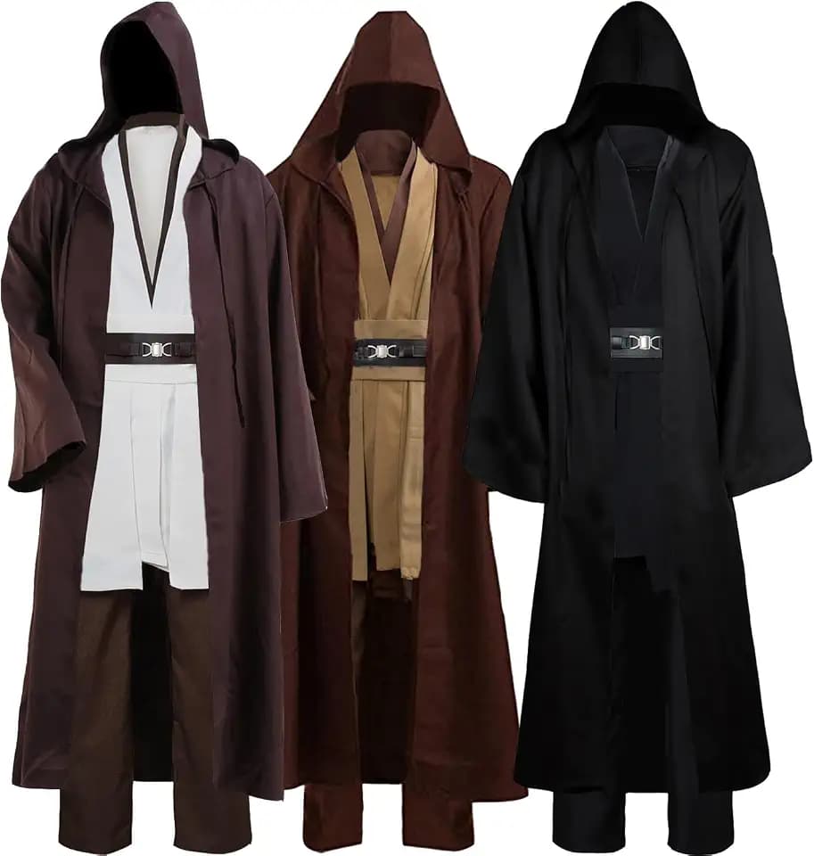 Laku Tunic Costume Men's Hooded Robe Full Set Halloween Cosplay Cloak Set