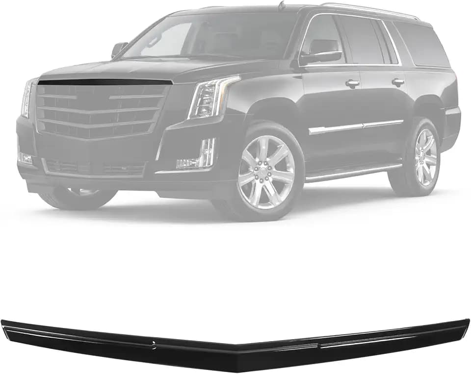 ALMULOO Grill Hood Molding Compatible with 15-20 Cadillac Escalade