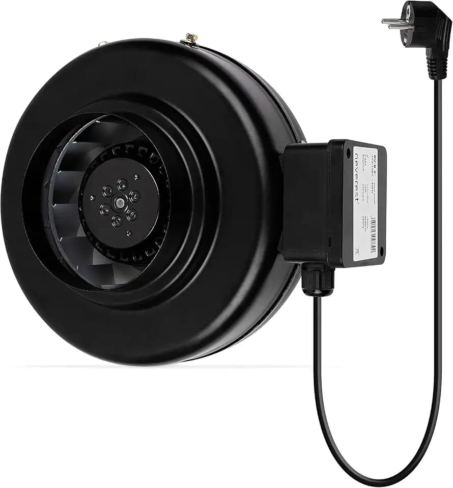 neverest® RV-B Rohrventilator 150mm Profi Radiallüfter 800 m³/h, 150W