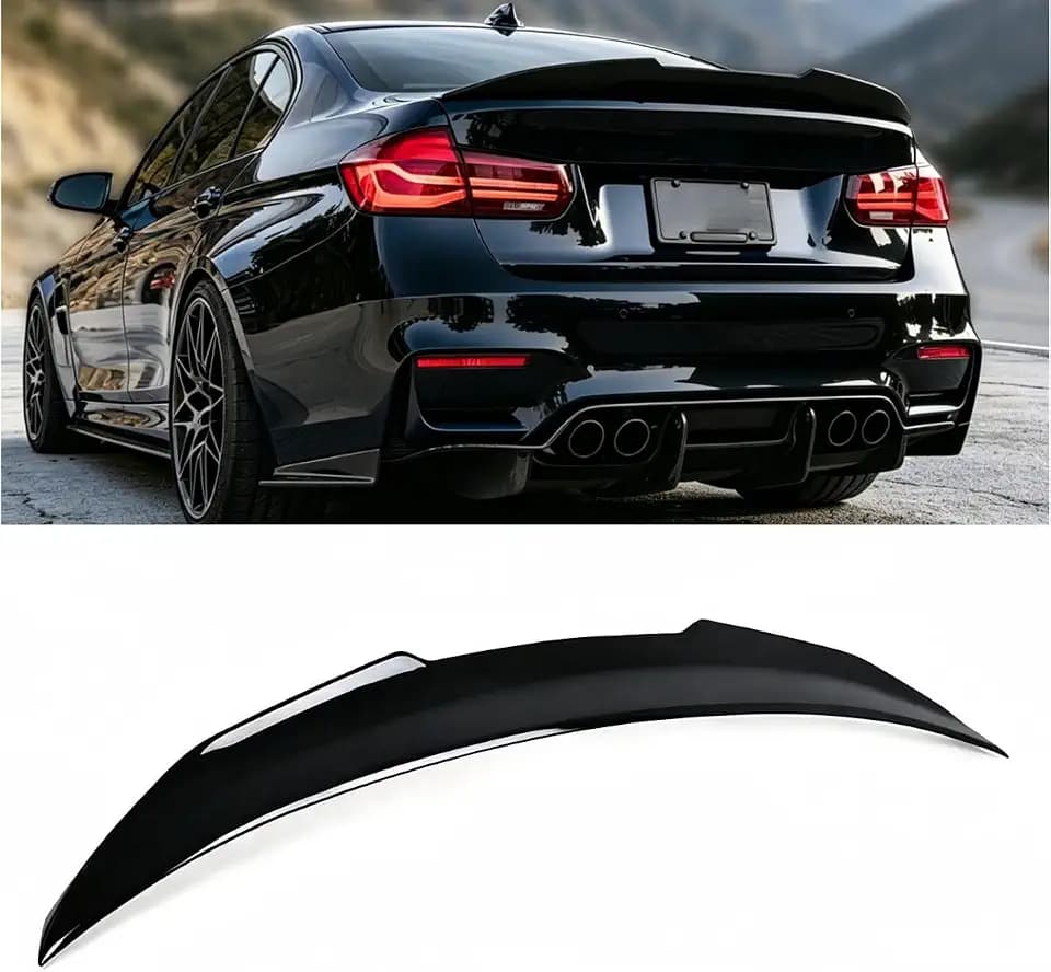 Rear Spoiler for 2012-2018 BMW 3 Series F30 / 2014-2019 F80 M3 Seden, Gloss Black PSM Style Duckbill Trunk Wing Fit for 330i 340i 320i 318i 325i 328i 335i