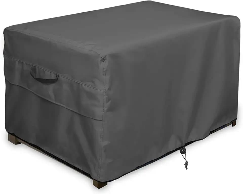 ULTCOVER Waterproof Outdoor Deck Box Cover 64L x 30W x 26H in, Black