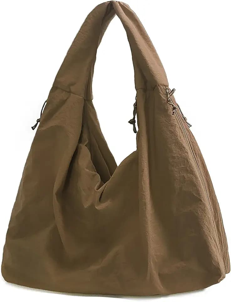 KAMEILONG Large Nylon Hobo Bag Women Crescent Shoulder Bag Vintage Tote Bag Casual Shopper Handbag for Women