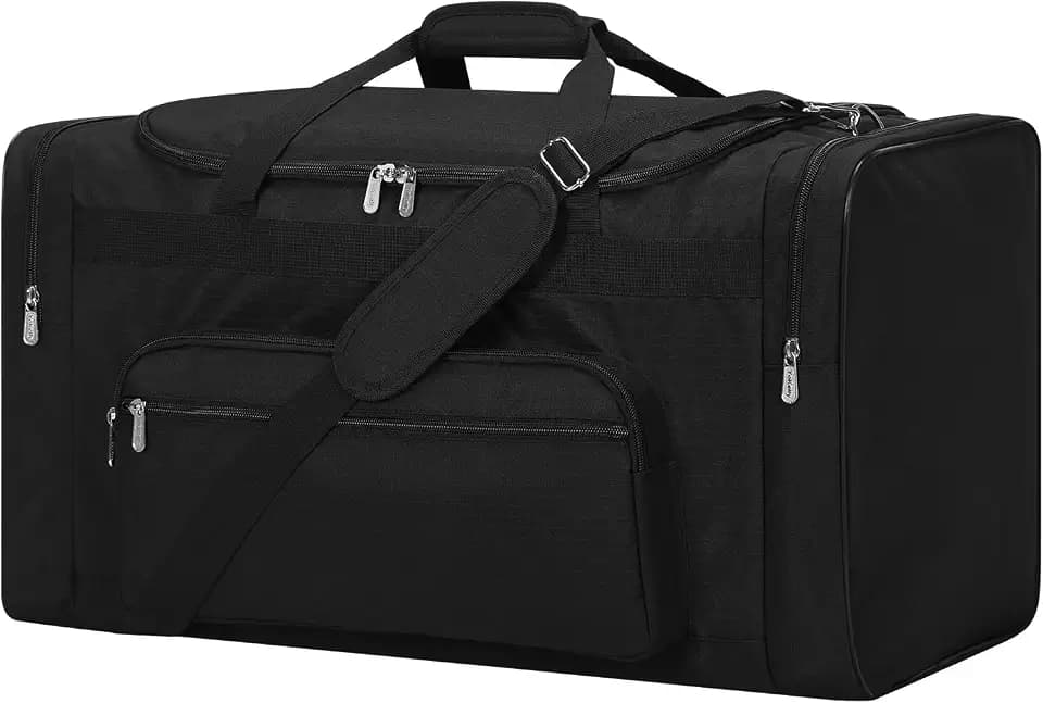 26 inch Duffle Bag for Men, Black