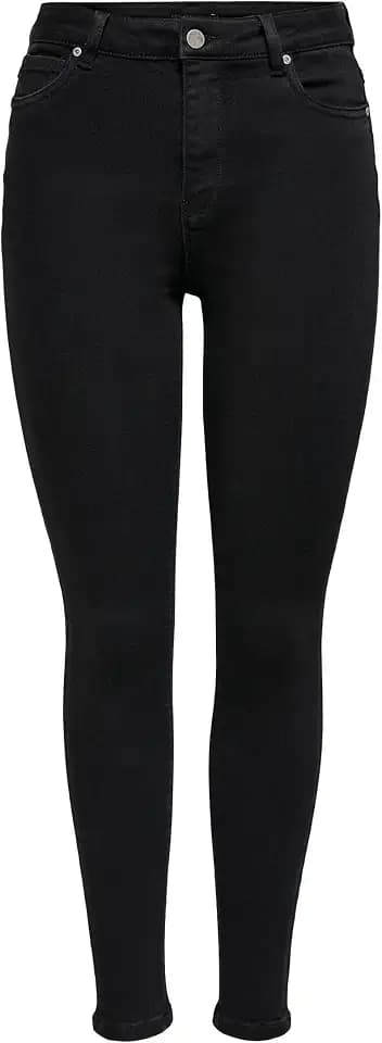 ONLY Skinny Fit Jeans High Waist Stretch Denim 5-Pocket Basic Hose Raw ONLMILA