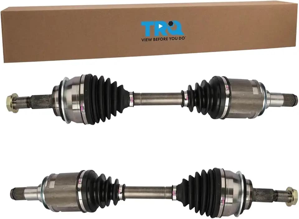TRQ Front 2 Piece CV Axle Shaft Assembly Set
