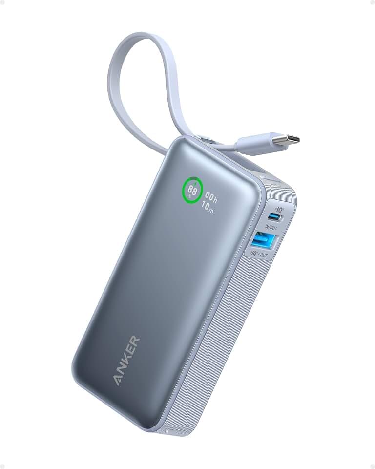 Anker Nano 10000mAh Powerbank, 30W Max, integriertes USB-C Kabel