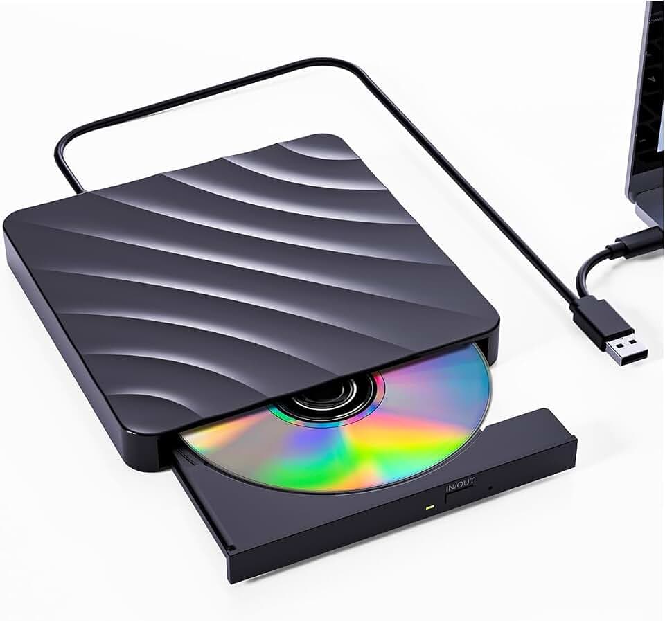 Externes DVD CD Laufwerk USB: DVD Brenner Extern CD Laufwerk
