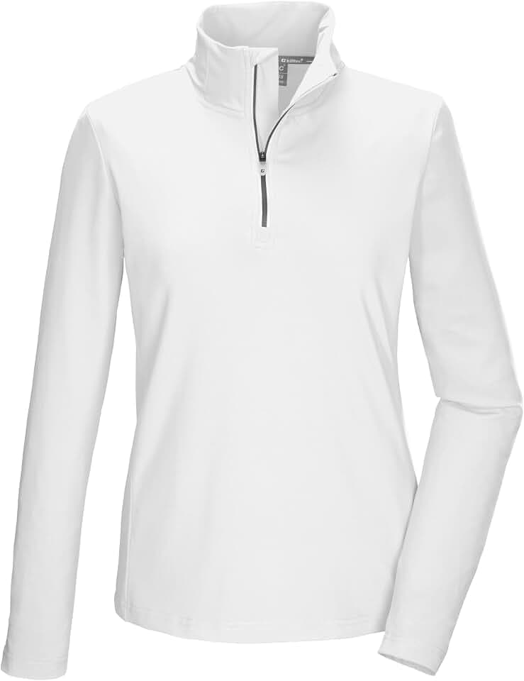 Killtec Damen Funktionsshirt/Fleeceshirt mit Stehkragen und Reißverschluss