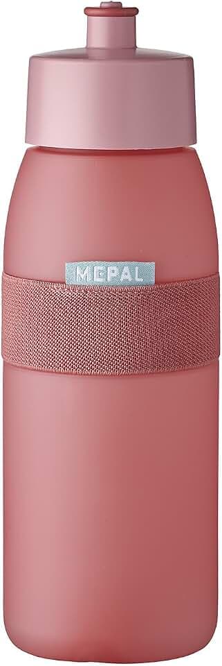Mepal Sporttrinkflasche Ellipse Nordic denim – 500 ml Inhalt – praktische Wasserflasche für Sport und Freizeit – weiches herausziehbares Mundstück – spülmaschinenfest