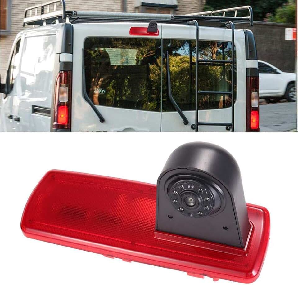 Transporter Van Bremsleuchte Kamera Rückfahrsystem im 3. Bremslicht mit Rückfahrkamera Ersetzen für FIAT Talento/Nissan NV300/Nissan Primaster/Traffic/Opel Vivaro/Vauxhall