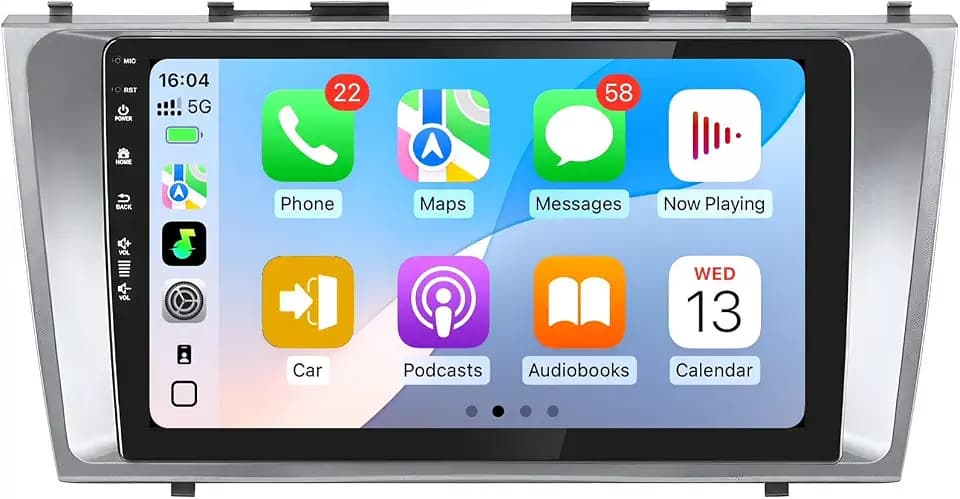 5G-WiFi6 (4Core 64G ROM) Car Radio Stereo for Toyota Camry 2006-2011(Not Fit JBL),9 inch Touch Screen Head Unit with Wireless Carplay Android Auto GPS Bluetooth SWC FM 1080P Backup Camera
