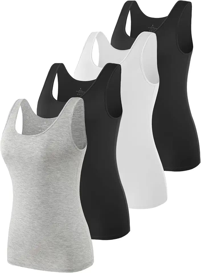 Vislivin Tank Tops for Woman Sleeveless Basic Undershirt Layering Tanks