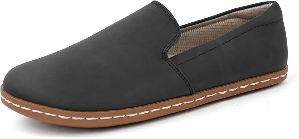 JABASIC Damen Schlupf-Loafer Barfußschuhe Bequeme Slip on Flache Mokassins