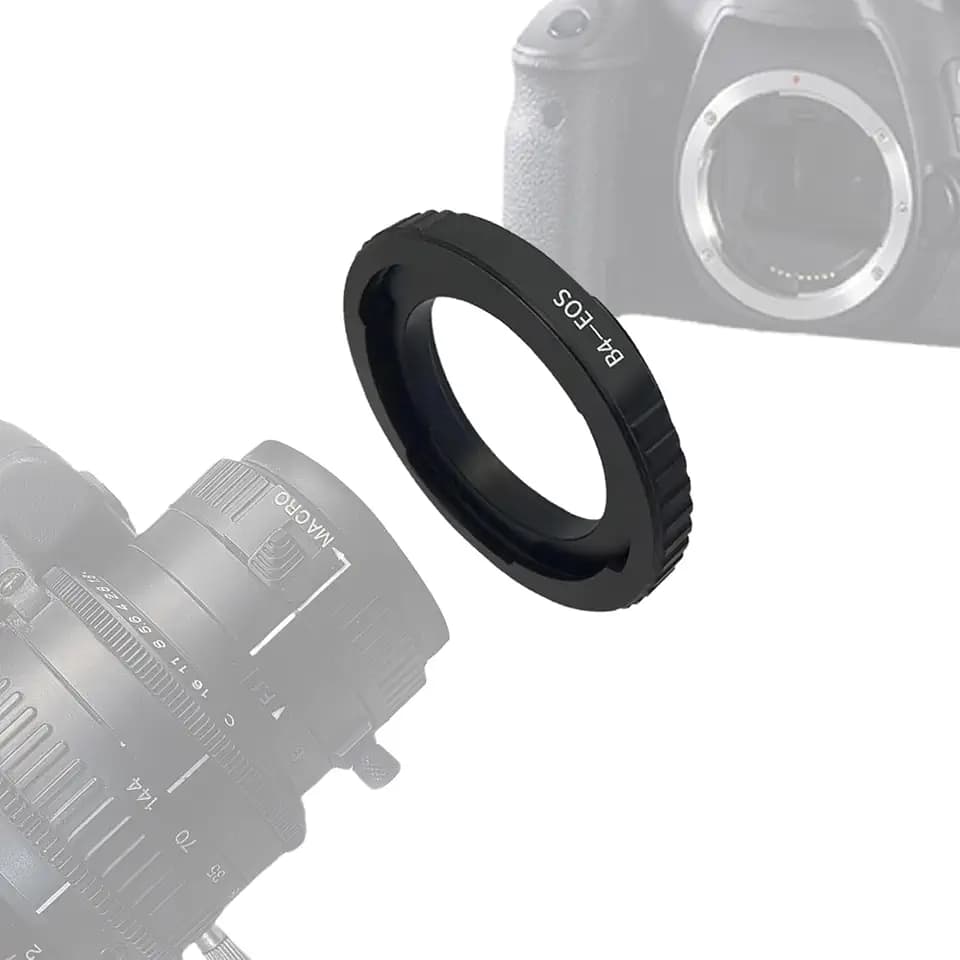 B4 Lens to EF Lens Adapter Compatible with B4 2/3" Broadcast Grade Mount Lens & to EF-S Cameras 5D Mark IV, 80D, 760D, 750D, 5DS(R), 7D Mark II, 5D Mark III Camera