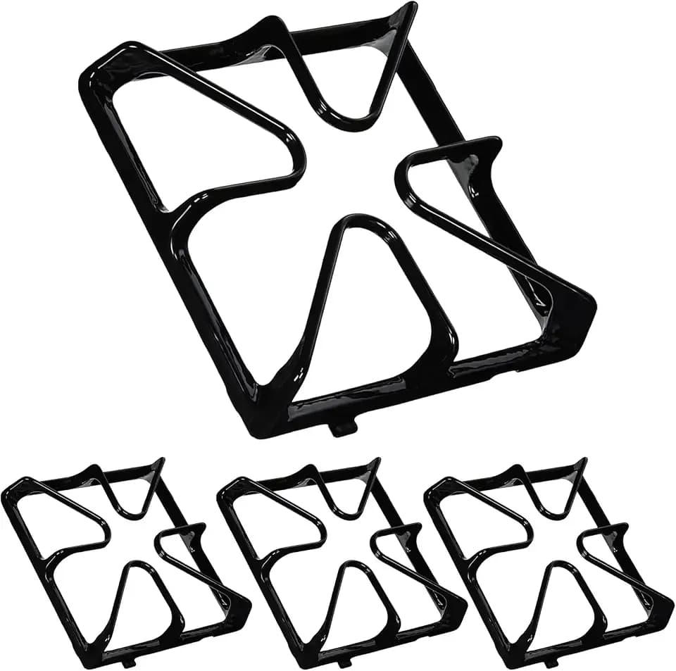 WB31K10034 Cast Iron 4 Burner Grate, Stove Grates Replacement for GE Gas Range Oven Stove Top Surface Grate