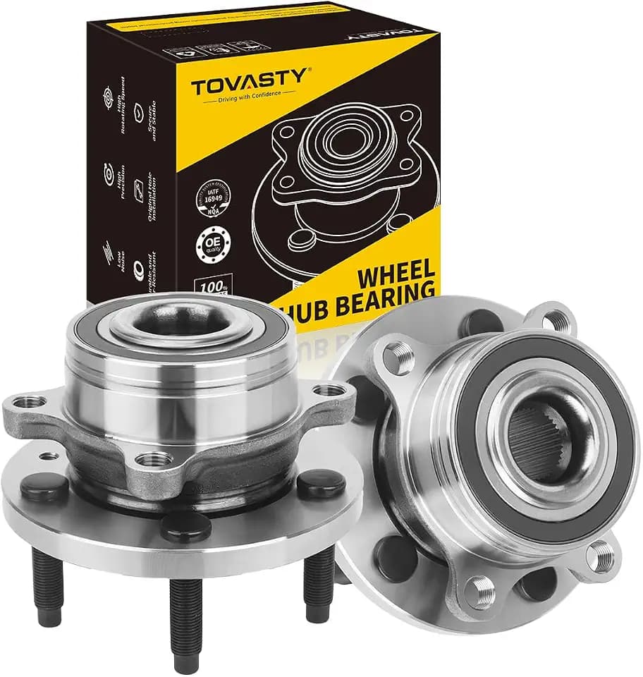 TOVASTY 2PCS 512460 Front or Rear Wheel Hub Bearing Assembly Compatible with Ford Explorer 2011-2019, Police Interceptor Utility 2013-2018, 5 Lugs Non-ABS