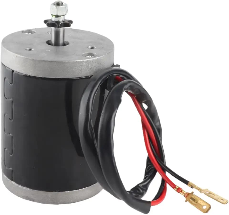 Electric Brushed Motor, 12V 120W High-Speed Compact Permanent Magnet DC Gear Motor with Belt Pulley for Electric Scooters E-Bikes Robotics UAVs
