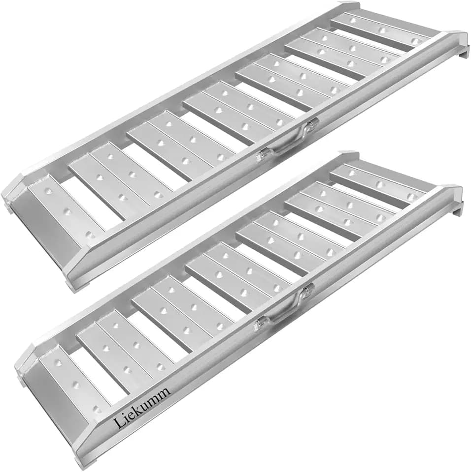 LIEKUMM 4FT Aluminum Truck Ramps, 3520 Lbs Heavy-Duty