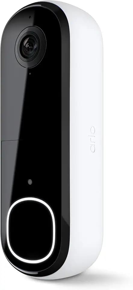 Arlo Video Doorbell 2K (2nd Gen) Wireless or Wired - 1-Cam