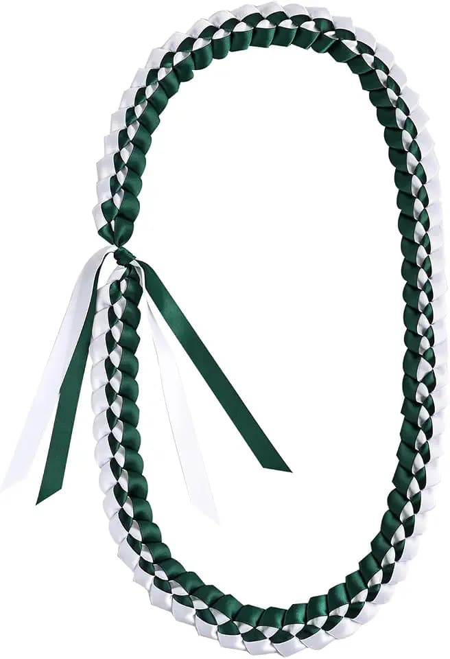 TFTAFAN Graduation Leis - Ribbon Lei Necklace for 2026 Graduation Parties - Braided Necklace Gift Accessories for Women & Men